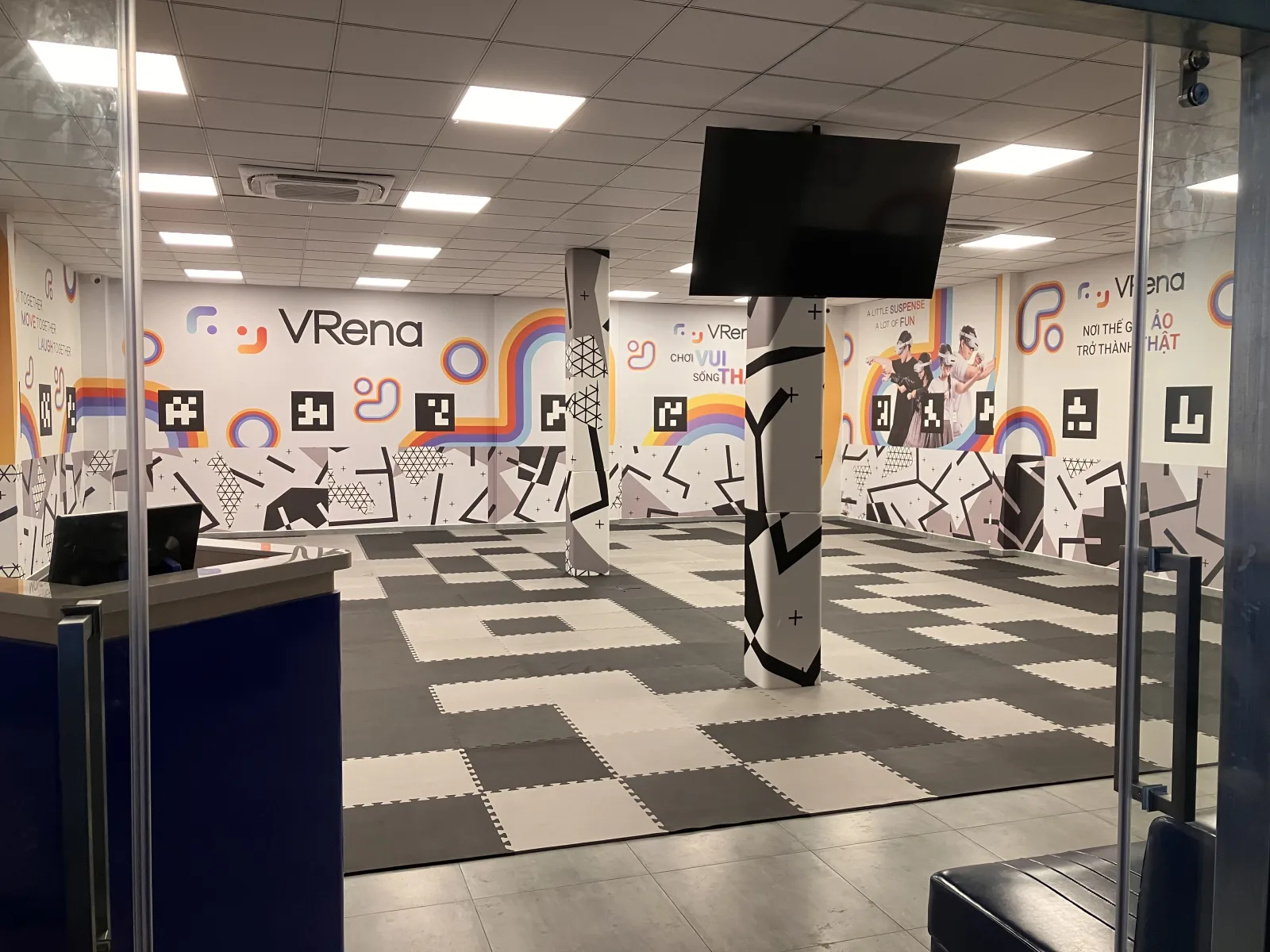 VRena play area on the ground floor of VRena Café des Stagiaires