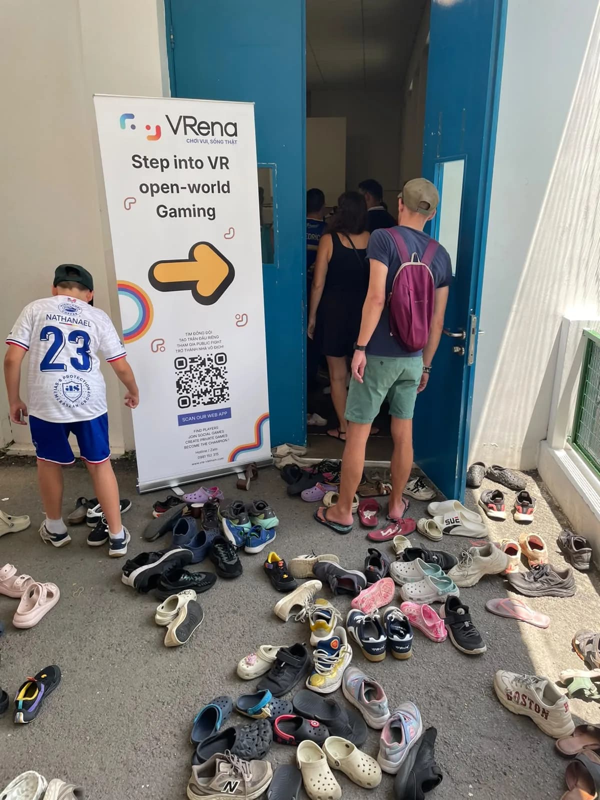 Guests arriving for a VRena community event